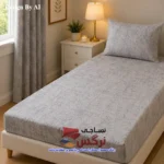 نیم ست کاورکشدار تخت و روبالشتی نخ پنبه گلدار کد 743 و 744 - Image 2