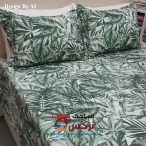 نیم ست کاورکشدار تخت و روبالشتی نخ پنبه گلدار کد 271