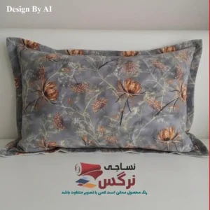 روبالشتی 70 درصد نخ طرح برگ کد 590 - Image 2