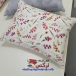 روبالشتی نخ پنبه طرح گلدار کد 743