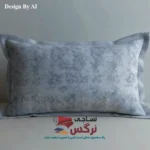 روبالشتی نخ پنبه طرح پتینه طوسی کد 744