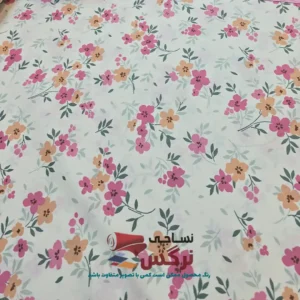 نیم ست کاورکشدار تخت و روبالشتی نخ پنبه گلدار و راه راه صورتی کد 752 و 753