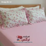 روبالشتی چیندار نخ پنبه گلدار کد 752