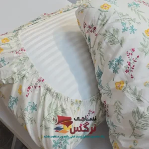 روبالشتی کشدار مهمان نخ پنبه گل دار کد 667 - Image 3