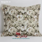 روبالشتی نخ پلی استر طرح گلدار کد 577 - Image 2