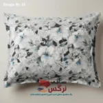 روبالشتی نخ پلی استر طرح گلدار کد 577 - Image 3