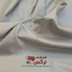 ملحفه نخ پنبه کرم نسکافه ای تکرنگ عرض 2.5 کد 759 - Image 2