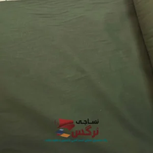 ملحفه نخ پنبه سبز زیتونی تکرنگ عرض 2.5 کد 760